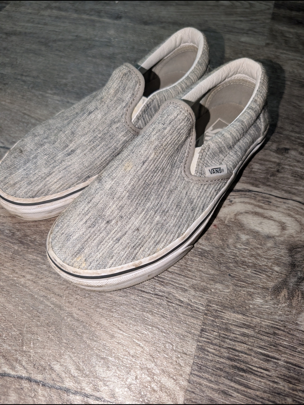 Vans Slip-On Sneakers in Heather Gray